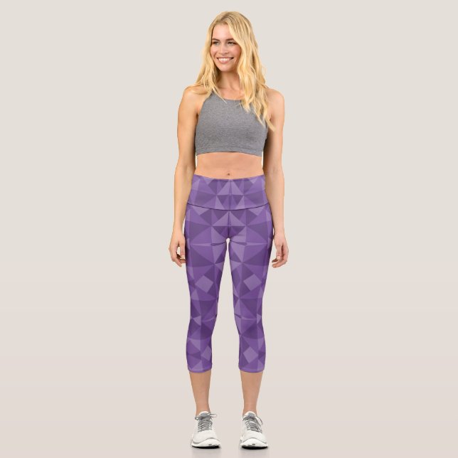 Leggings Capri Motif triangle géométrique Abstrait (Recto)