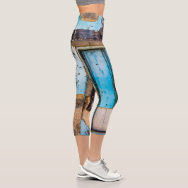 Leggings Capri Mur bleu et porte