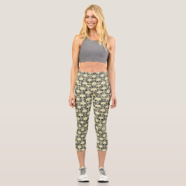 Leggings Capri Mur des crânes
