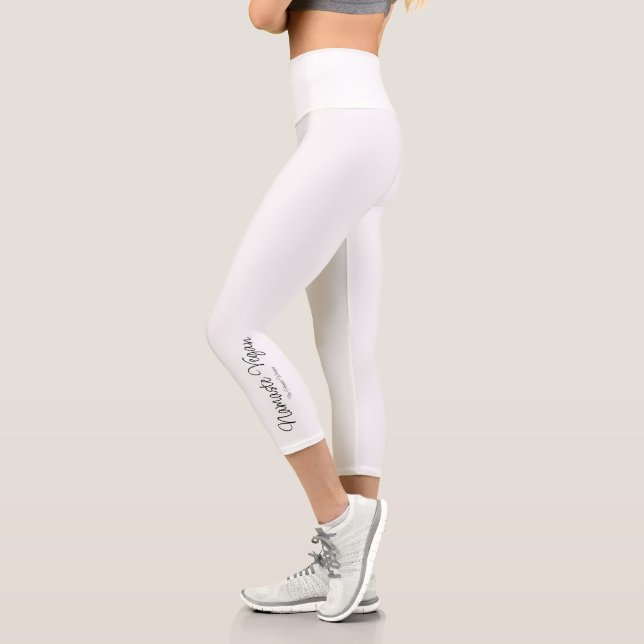 Leggings Capri Namaste Vegan Yoga Pants (Gauche)