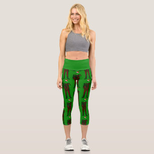 Leggings Capri Noël père Noël frankenstein gothmas créepmas