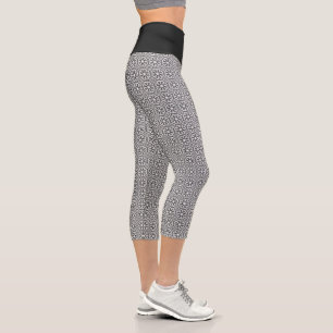 Leggings Capri Noir et blanc moderne