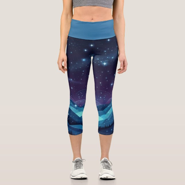 Leggings Capri Nuit de Starry Hills (Recto)