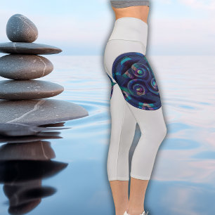 Leggings Capri Nuit stellaire Mandala