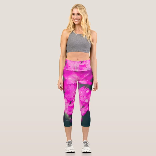 Leggings Capri Oeillets sauvages après la pluie (Recto)