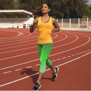 Leggings Capri Ombre verte