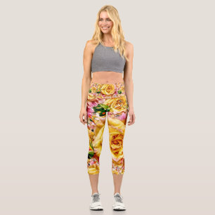Leggings Capri Opulence Rose Dorée Groovy :