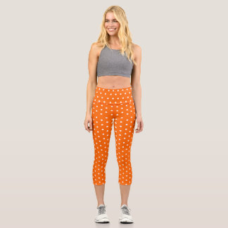 Leggings Capri Orange