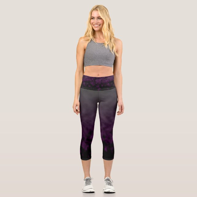 Leggings Capri Orchidée Fumée (Recto)