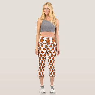 Leggings Capri Ours en peluche Brown