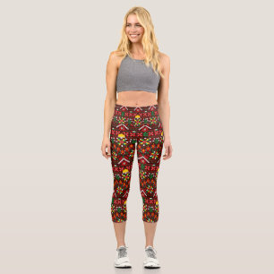 Leggings Capri Palestine Tatreez Broderie traditionnelle