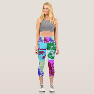 Leggings Capri Pallet pop art