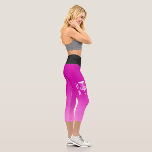 Leggings Capri Pantalon de yoga de golf à Disque Rose