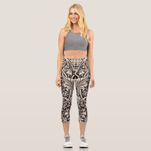 Leggings Capri Papier peint floral Narcisse William Morris