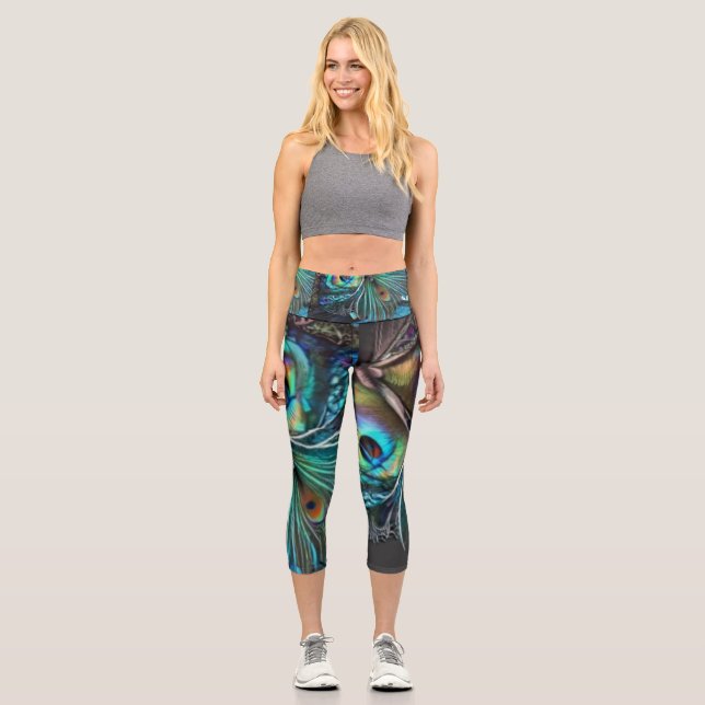 Leggings Capri Papillon Abstrait2 (Recto)