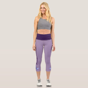Leggings Capri Papillon Bleu - Nom - Violet