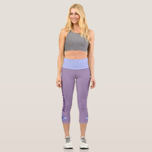 Leggings Capri Papillon bleu - Nom - Violet Périwinkle