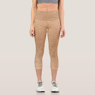 Leggings Capri Parties scintillant en cuivre dégradé Capri Leggin