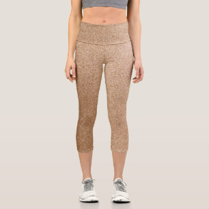 Leggings Capri Parties scintillant en cuivre dégradé Capri Leggin