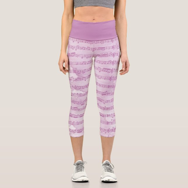 Leggings Capri Partition violette (Recto)