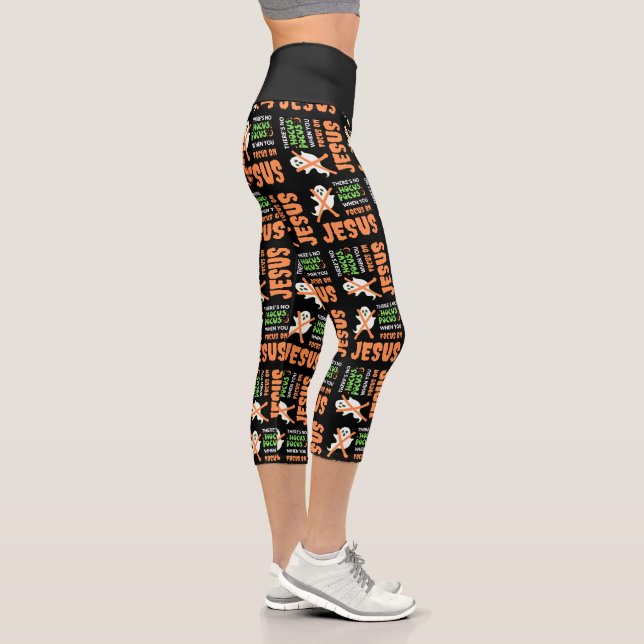 Leggings Capri PAS DE HOCUS POCUS Christian Halloween (Droite)