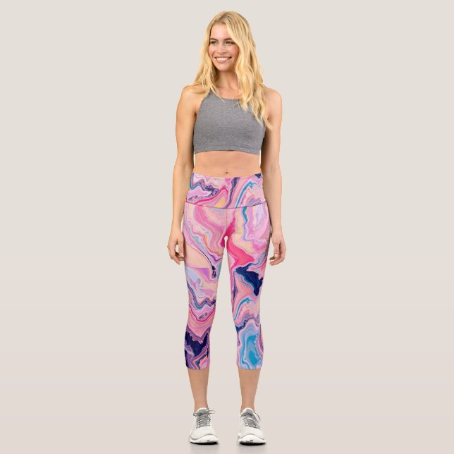Leggings Capri Pastel Marble Dream (Recto)