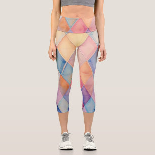 Leggings Capri Pastel Prism Capris Taille Haute