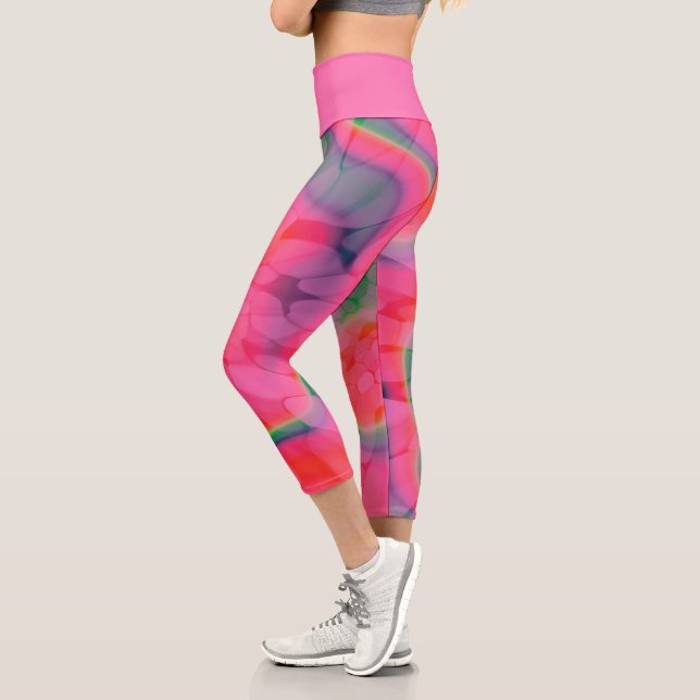 Leggings Capri Pastèque Tie-dye (Gauche)
