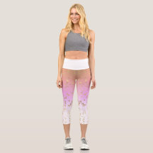Pêche dégradé violet or blanc étoile motif