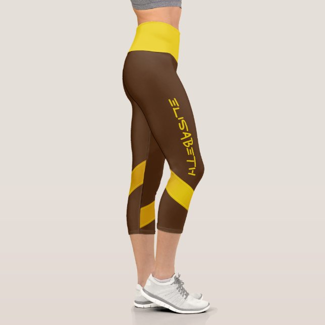 Leggings Capri Personnalisé sur mesure - Modèle Elisabeth 3 (Droite)