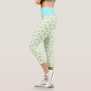 Leggings Capri Petite lumière bleu citron