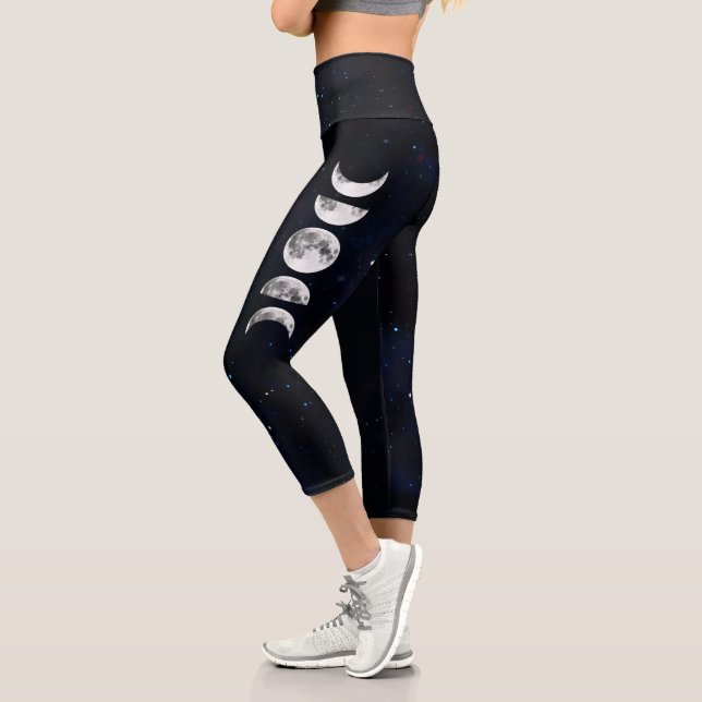 Leggings Capri Phases de la lune Yoga (Gauche)