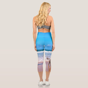 Leggings Capri Photo personnalisée Faites votre propre design -