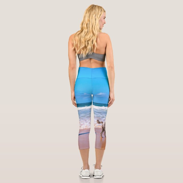 Leggings Capri Photo personnalisée Faites votre propre design - J (Verso)