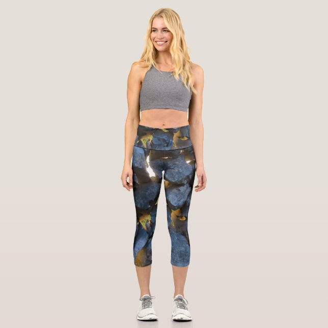 Leggings Capri Photographie russe à mur de pierre croate (Recto)