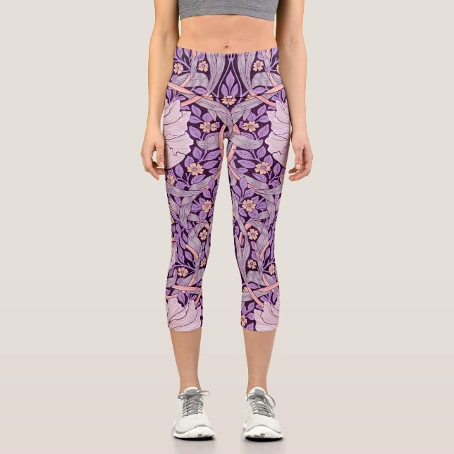 Leggings Capri Pimpernel Purple, William Morris (Recto)