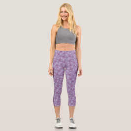 Leggings Capri Pineywoods Geranium Motif sans soudure