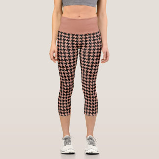Leggings Capri Plaid en laiton séquoia d'antiquité