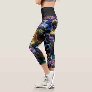 Leggings Capri Planètes et étoiles de Galaxy