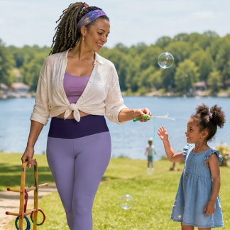 LEGGINGS CAPRI "PLUM PURRFECT" PERSONNALISER TAILLE HAUTE