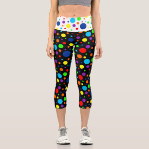 Leggings Capri Points Arc-en-ciel foncé Capris