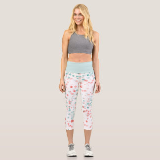Leggings Capri Points de couleur de Noël