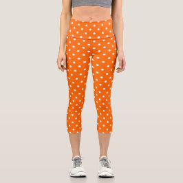 Leggings Capri Pois orange Capris