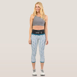 LEGGINGS CAPRI PURR BABY "NOIR" PERSONNALISER HAUT-DE-JAMBE
