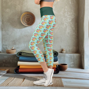 Leggings Capri Python albino