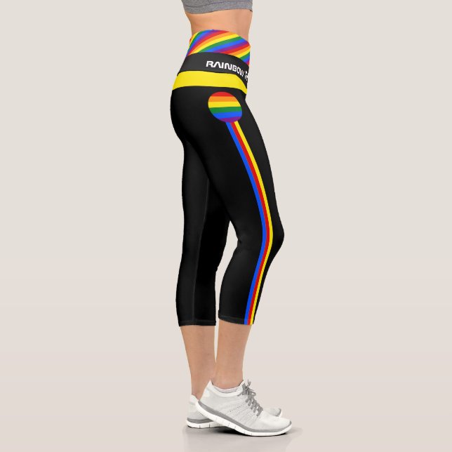 Leggings Capri Rainbow Flag & Pride, communauté LGBT /Fashion Wea (Droite)