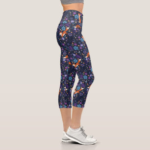 Leggings Capri Renards folk violets
