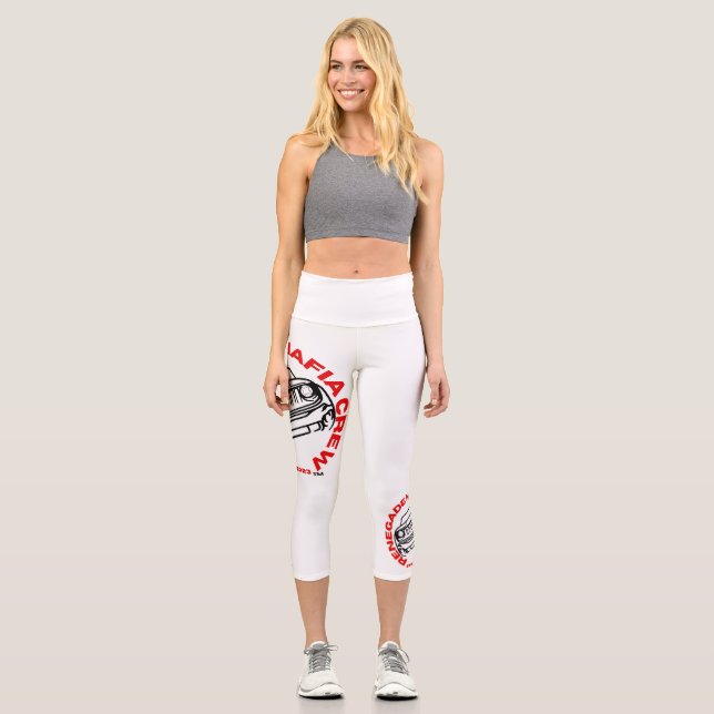Leggings Capri Renéguer les jambes des équipes mafieuses (Recto)