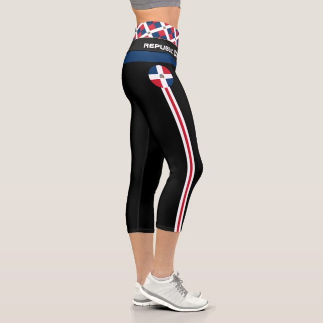 Leggings Capri République Dominicaine Drapeau mode, Fitness, Spor (Droite)