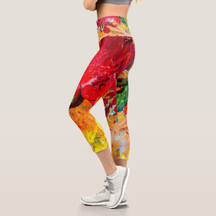 Leggings Capri Résumé de la palette d'artiste